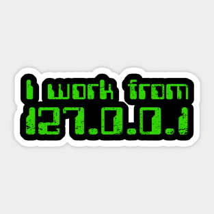 Working From Home Sticker